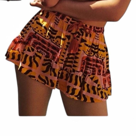 Anthropologie João Incerti Abstract Print Cecy Shorts - Size L - Picture 2 of 7